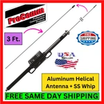Procomm CH58 3500W Cb Antenna Helical Stainless Steel Whip Radio Black 10 Meter. Fixed Price $59.95.