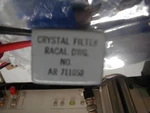 Crystal Filter 10.7 Mhz Cf 6 Khz Bw, Racal Nos. Fixed Price $30.00.