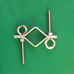 Tv Antenna Guy Wire Mast Clamp With Eyebolts And Nuts Radioshack 15-827. Fixed Price $11.49.