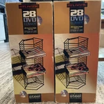 Lot Vtg Atlantic Onyx 28 Bluray Dvd Game Multimedia Tower Storage Wire Rack. Fixed Price $60.00.