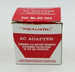 Vintage Radio Shack Realistic Adapter Volt Dc 65-704 -for Calculators. Fixed Price $17.96.
