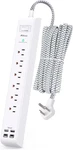 Surge Protector Power Strip 10 Ft With 4 Ports 2 Usb-c 6 Ac Outlets, Flat Pl. Fixed Price $24.79.