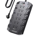 Power Strip, Superdanny Surge Protector With 22 Outlets, 25W-6.5FT, Black. Fixed Price $31.94.