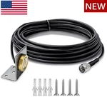 3/4" Hole Mount Nmo Bracket W/15' RG-58 Cable Mini-uhf Plug For Vhf/uhf/cb Radio. Fixed Price $19.95.