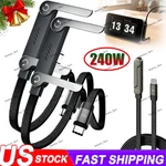 240W Fast Charging Foldable Bracket Data Cable With Built-in Holder Hot Sale. Fixed Price $19.94.