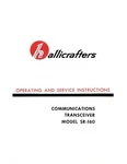 Hallicrafters SR-160 Communications Transceiver Manual. Fixed Price $16.99.