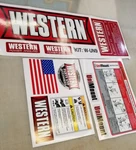 11 Western Snow Plow Decal Kit Blade Piece Set W-UN9. Fixed Price $28.95.