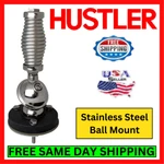 Hustler SSM-1 Stainless Steel Ball Mount Adjustable Antenna W/ Spring 180 Rotate. Fixed Price $79.95.