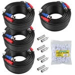 Annke 60/100FT Cctv Bnc Extension Wire Cord Security Camera Video Dc Power Cable. Fixed Price $28.79.