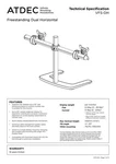 Atdec Quad Monitor Desk Stand Up 32" & 12KG Vesa 75X75 100X100 Yr Wty. Fixed Price $523.79.