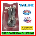 PL-259 Connector 12' Co-phase Coaxial Harness Plug-lug Cable Cb Radio Valor. Fixed Price $14.95.